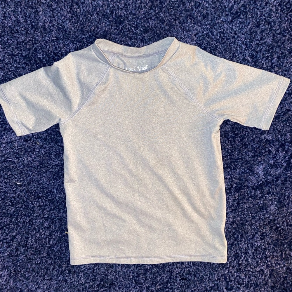 Cat & Jack 4T Short Sleeve Grey Muscle Shirt